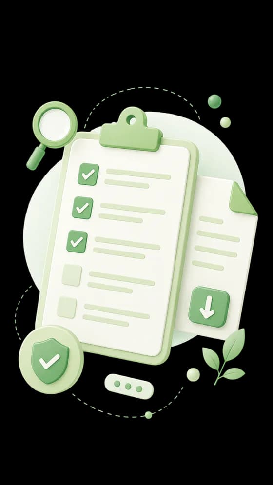 Checklist con spunte di verifica